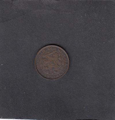 Beschrijving: 1 Cent WILHELMINA 